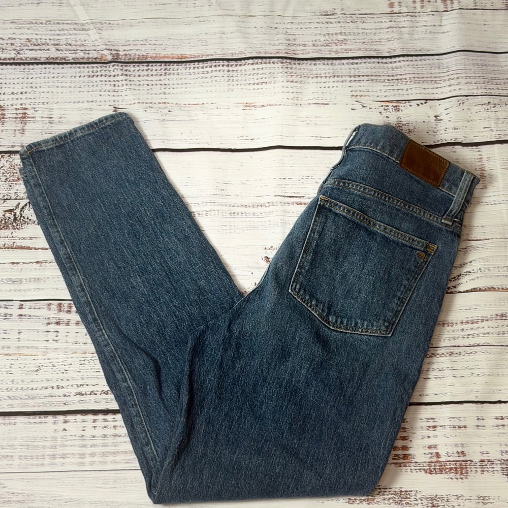 Madewell The Momjean High Rise Tapered Jeans Blue Denim 29 - Picture 2 of 7